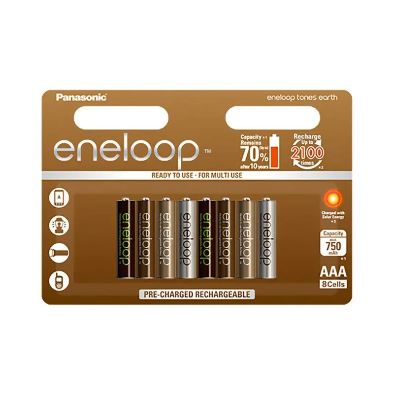 Akum. Eneloop earth HR03 AAA 750 mAh 8BE