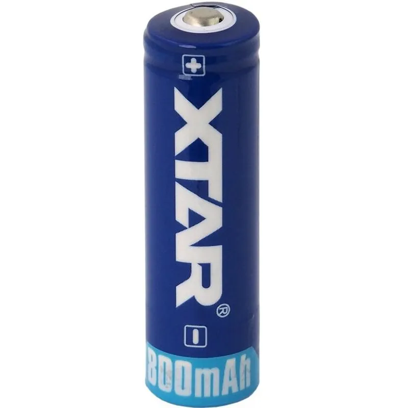 Akum. XTAR 14500-80PCM Li-Ion 3.7V 800mAh 2.5A su apsauga