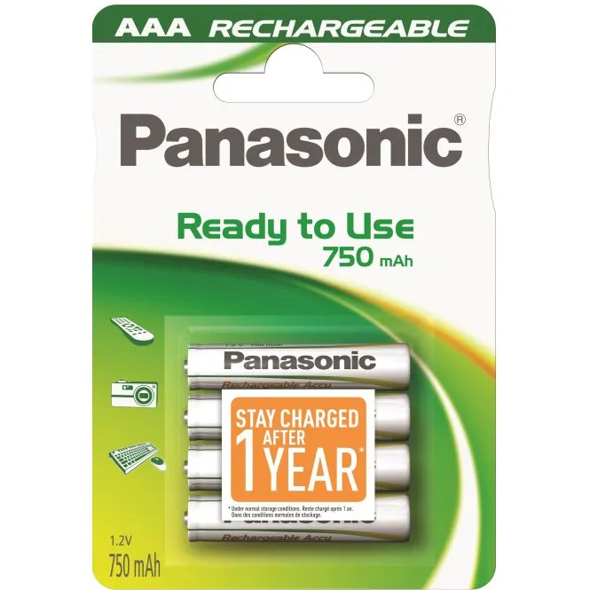 Akum. Panasonic Ready to Use HR03 750 mAh (AAA)