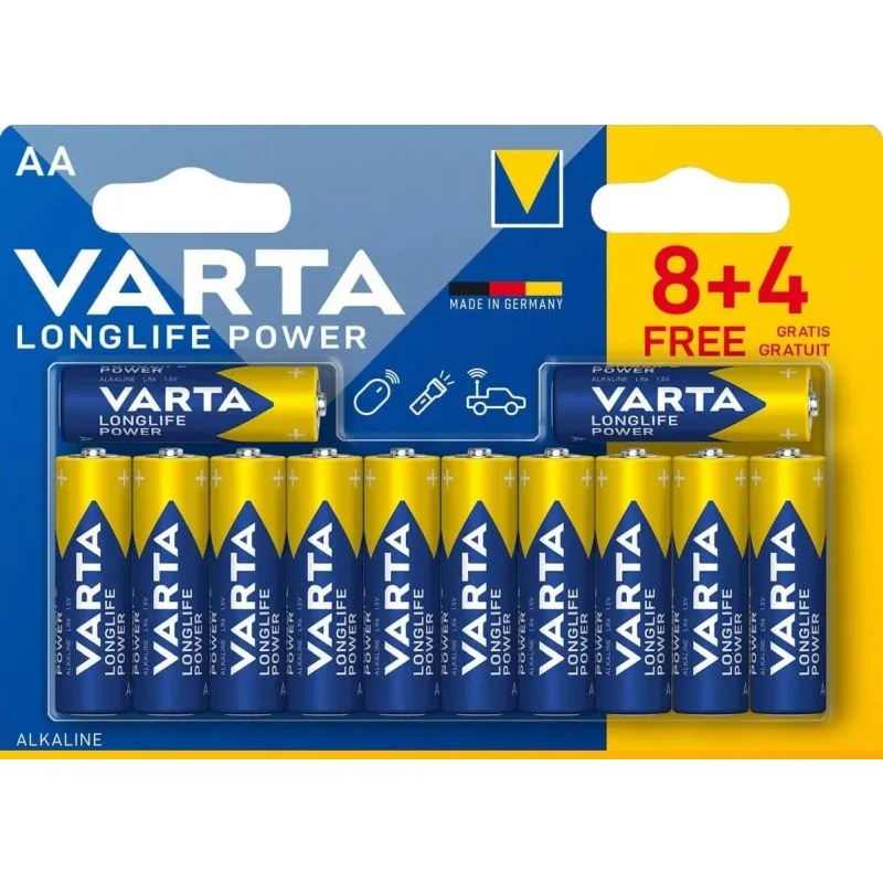 Varta Longlife Power 4906 LR6 (AA) 8+4