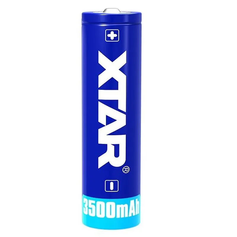 Akum. XTAR 18650-350PCM LI-Ion 3.7V 3500mAh 10A su apsauga