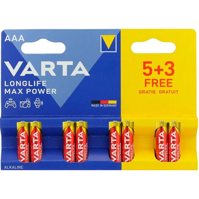 Varta Longlife Max Power 4703 R03 (AAA) 5+3