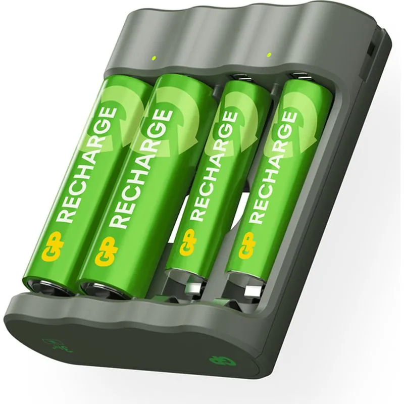 Įkroviklis GP Recharge B441, 2x2100mAh+2x800mAh