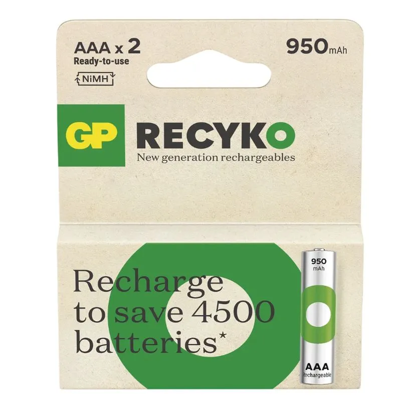 Akum. GP ReCyko NiMH  AAA 950 mAh EB2