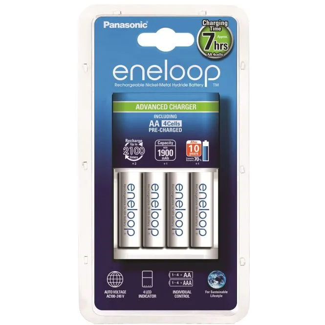Baterijų įkroviklis Panasonic + AA Eneloop