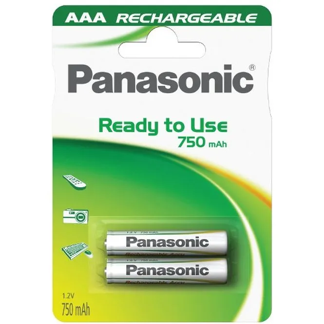 Akum. Panasonic Ready to Use HR03 750 mAh (AAA)