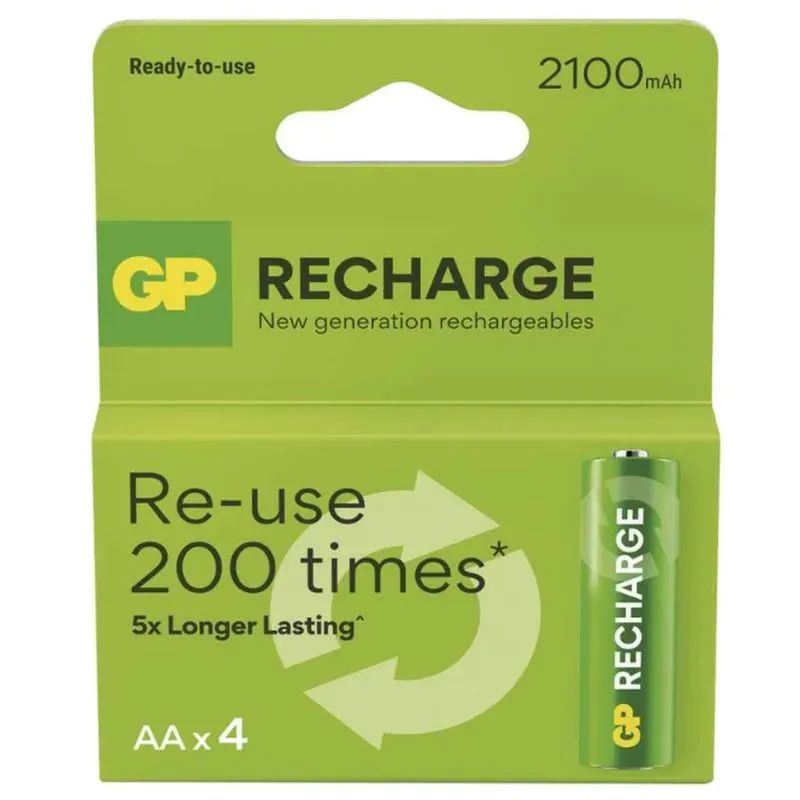Akum.  GP Recharge NiMH  AA 2100mAh EB4