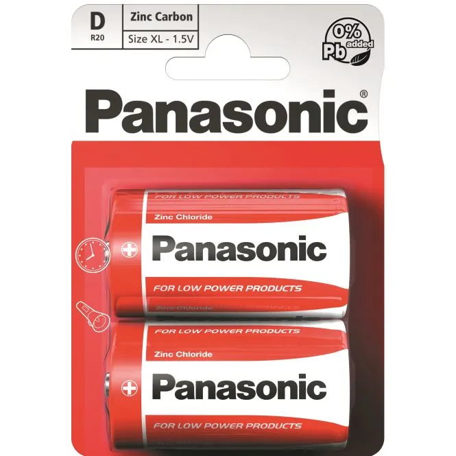 Panasonic Red Zinc R20 (D)