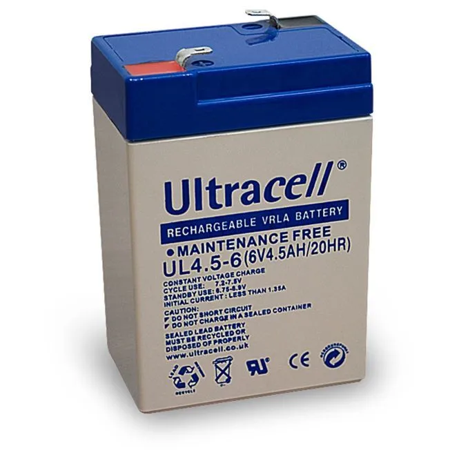 Akumuliatorius Ultracell 6 V 4.5 Ah