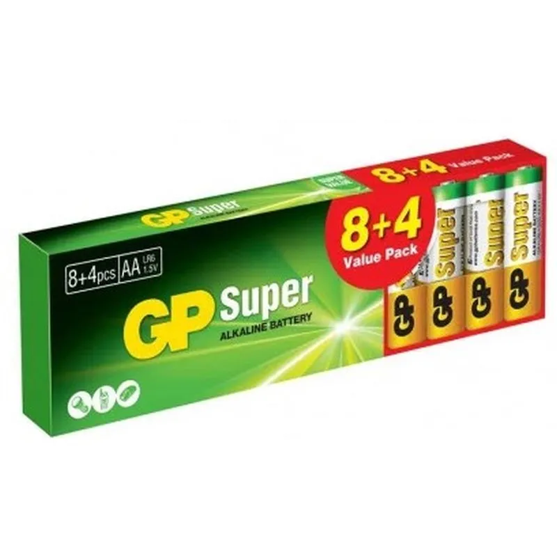 GP Super LR6 (AA) 8+4