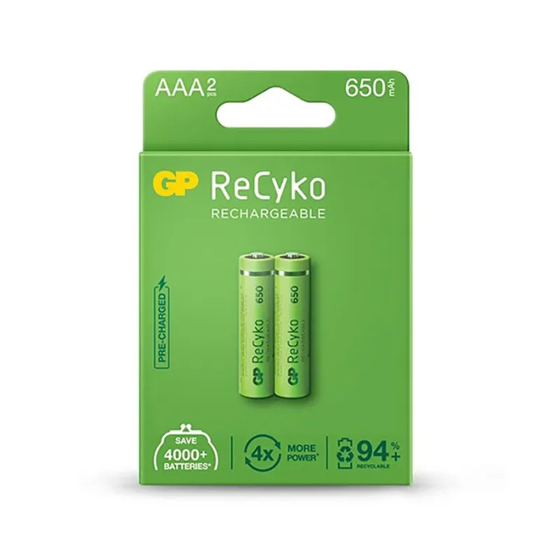 Akum. GP ReCyko NiMH  AAA 650mAh EB2