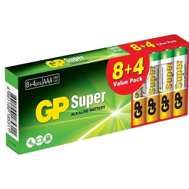 GP Super LR03 (AAA) 8+4