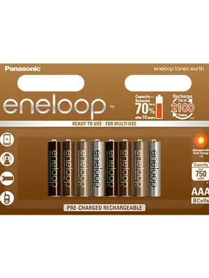 Akum. Eneloop earth HR03 AAA 750 mAh 8BE