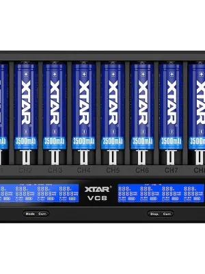 Akumuliatorių XTAR VC8 Li-Ion/NiMh 18650/26650 USB-C