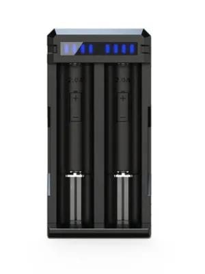 Akumuliatorių  įkroviklis XTAR SC2 Li-Ion 18650-21700 3A max. USB-C greito įkrovimo