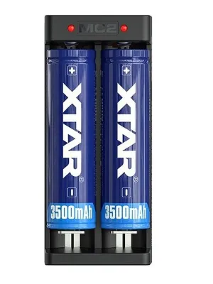 Akumuliatorių įkroviklis XTAR MC2-C Li-Ion 18650/26650 USB-C