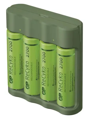 Įkroviklis GP B421 ReCyko, 4xAA 2700