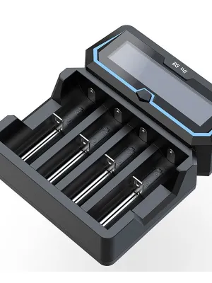 Akumuliatorių įkroviklis XTAR X4 Li-Ion/NiMh  2A AC/USB greito įkrovimo