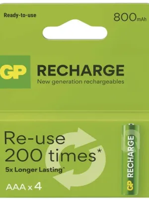 Akum. GP Recharge NiMH  AAA 800mAh EB4