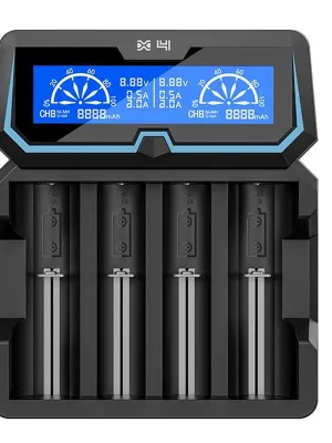 Akumuliatorių įkroviklis XTAR X4 Li-Ion/NiMh  2A AC/USB greito įkrovimo