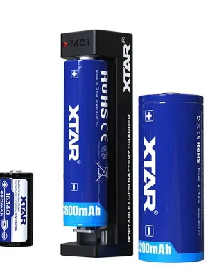 Akumuliatorių įkroviklis XTAR MC1-C Li-Ion 18650-26650 USB-C