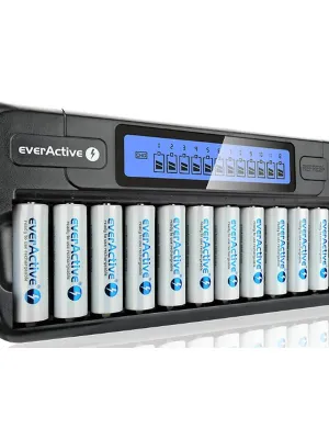Akumuliatorių  įkroviklis NC-1200 everActive Ni-Mh 12 kanalų