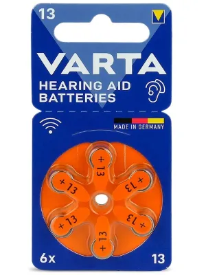Baterija klausos aparatams VARTA Zinc-Air 13