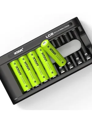 Akumuliatorių įkroviklis XTAR LC8 Li-Ion 1.5A AA/AAA USB-C