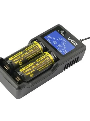 Akumuliatorių įkroviklis XTAR VC2 Li-Ion 10440-26650 USB