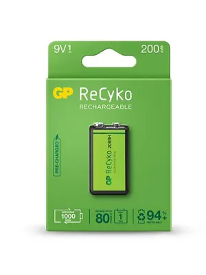 Akum. GP ReCyko NiMH  9V 200mAh EB1