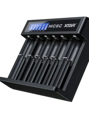 Akumuliatorių įkroviklis XTAR MC6C Li-Ion/Ni-Mh USB-C