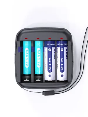 Akumuliatorių įkroviklis XTAR BC4 Li-Ion/NiMh AA/AAA USB-C
