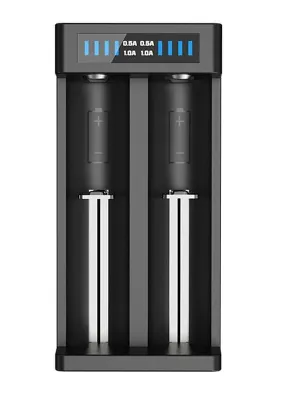 Akumuliatorių įkroviklis XTAR MC2-C PLUS Li-Ion 10440/21700 USB