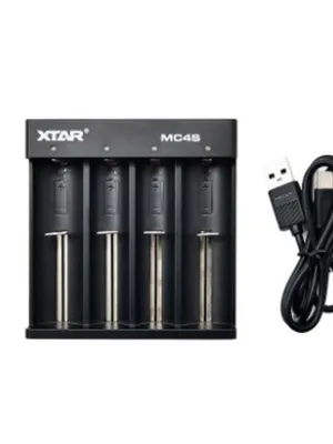 Akumuliatorių įkroviklis XTAR MC4S Li-Ion-NiMh 18650/26650 USB-C