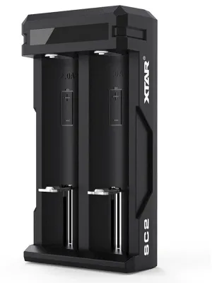 Akumuliatorių įkroviklis XTAR FC2 Li-Ion/NiMh 10440/26650 USB-C