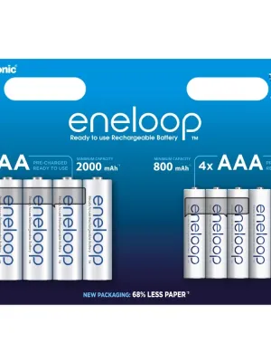 Akum. Eneloop  MIX HR6 AA 2000mAh+HR03 800mAh 8BE