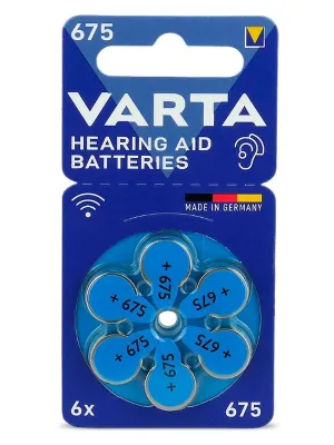 Baterija klausos aparatams VARTA Zinc-Air 675