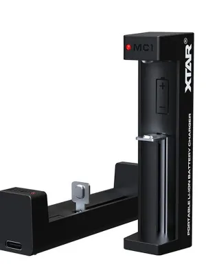 Akumuliatorių įkroviklis XTAR MC1-C Li-Ion 18650-26650 USB-C