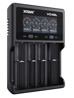 Akumuliatorių  įkroviklis XTAR VC4SL Li-Ion/NiMh 18650/32650 USB-C