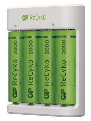 Įkroviklis GP ReCyko E411, 4xAA 2100 mAh