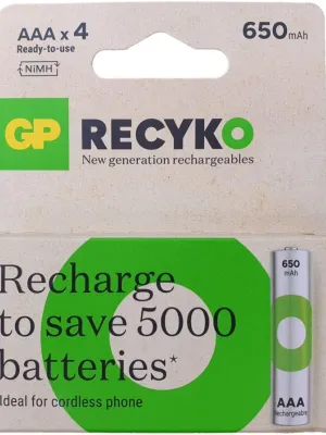 Akum. GP ReCyko NiMH  AAA 650mAh EB4