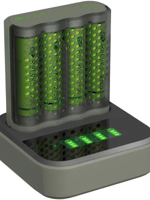 Įkroviklis GP ReCyko M451, 4xAA 2600mAh su jungčių stotele