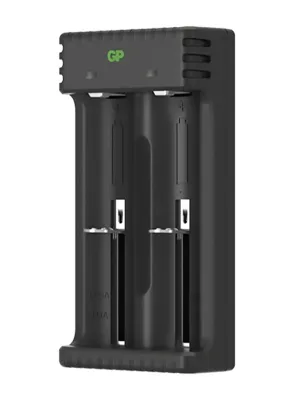 Įkroviklis GP Li-ion + 2x18650 2600mAh su apsauga