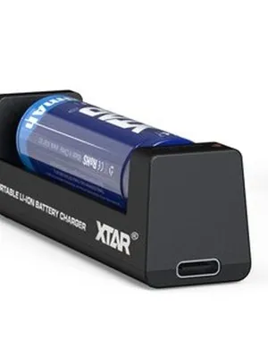 Akumuliatorių įkroviklis XTAR MC1-C Li-Ion 18650-26650 USB-C