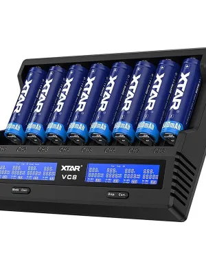 Akumuliatorių XTAR VC8 Li-Ion/NiMh 18650/26650 USB-C