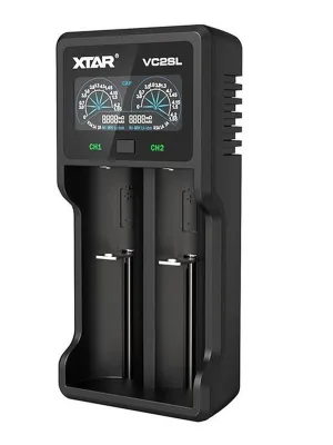Akumuliatorių įkroviklis XTAR VC2SL Li-Ion/NiMh/NiCD USB-C su nešiojamo įkroviklio ("powerbank") funkcija