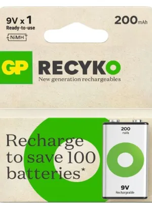 Akum. GP ReCyko NiMH  9V 200mAh EB1