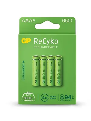 Akum. GP ReCyko NiMH  AAA 650mAh EB4