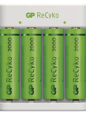 Įkroviklis GP ReCyko E411, 4xAA 2100 mAh