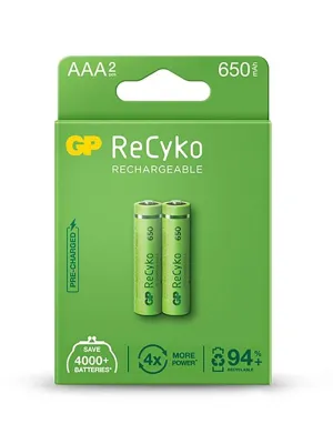 Akum. GP ReCyko NiMH  AAA 650mAh EB2